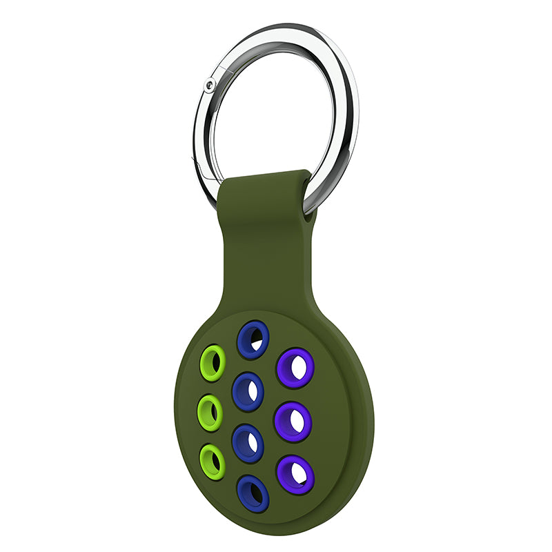 For Apple AirTag Bluetooth Tracker Silicone Case Protective Cover with Ring Buckle For Apple AirTag Bluetooth Tracker Silicone Case Protective Cover with Ring Buckle
